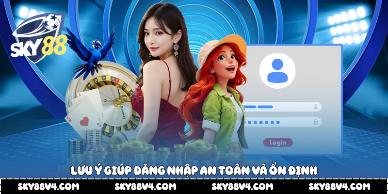 Lưu ý giúp đăng nhập an toàn và ổn định